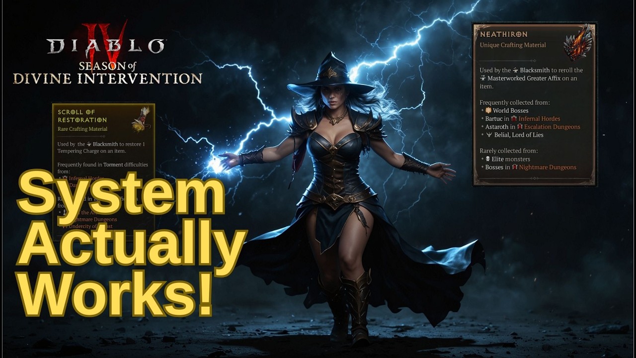 Complete Breakdown of Mythic, Neathiron, Scrolls of Restoration farming! Diablo 4 Season 11 Guide.