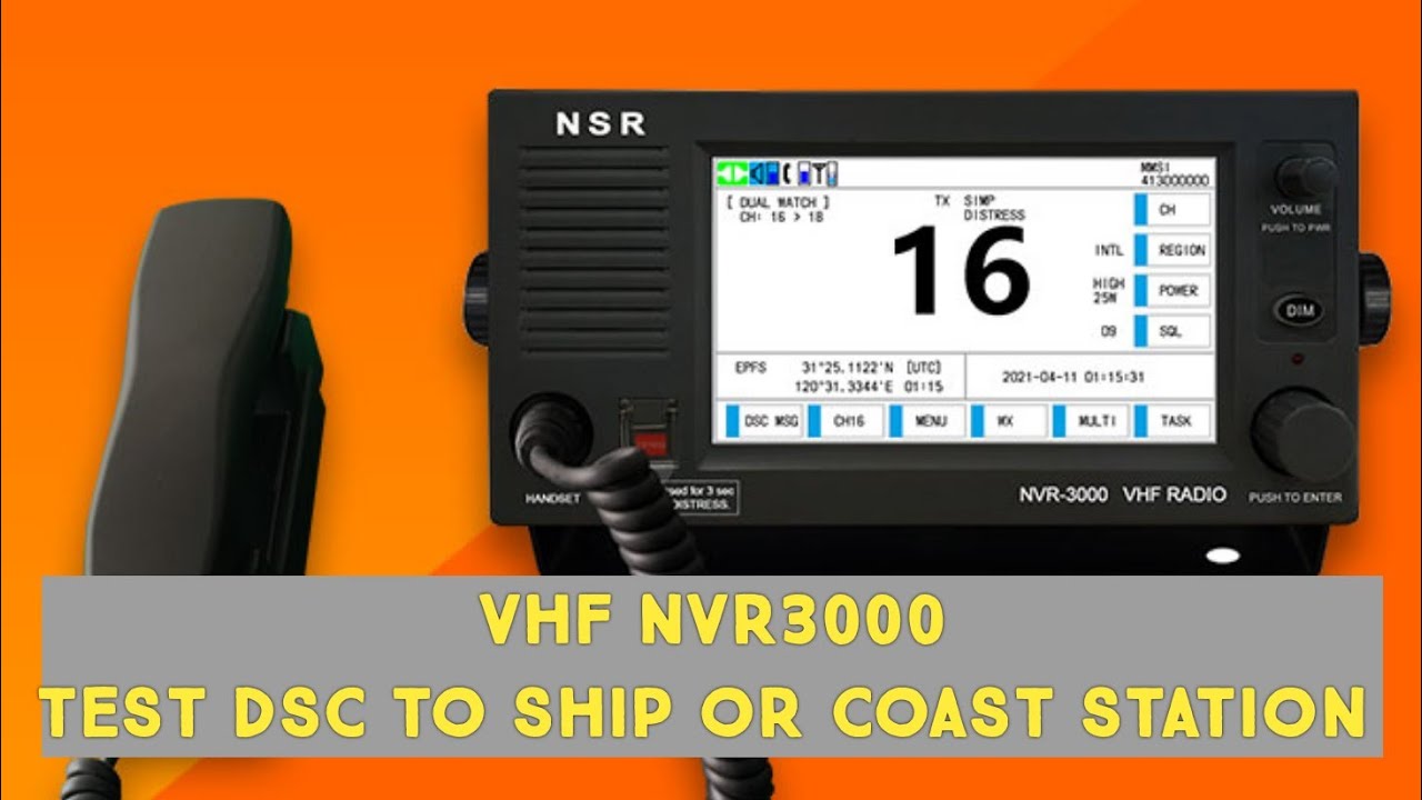 VHF NRV-3000 - Test DSC on Vhf radio NRV3000