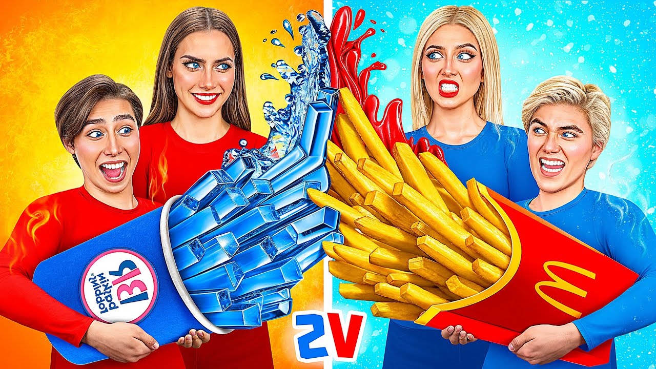 Hot vs Cold Couple Challenge | Funny Situations by Funny DO Challenge