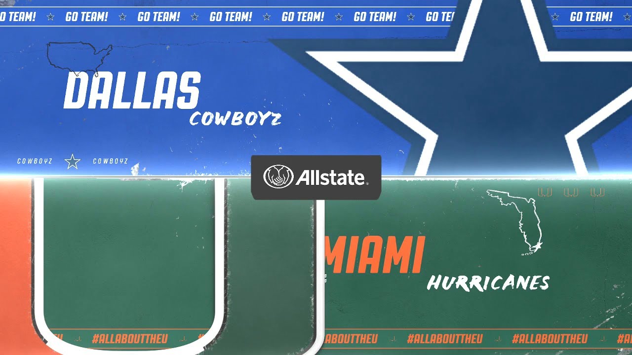 NCAA College Football 26 - Dallas Cowboys Vs Miami Hurricanes PS5 Simulation Full Gameplay