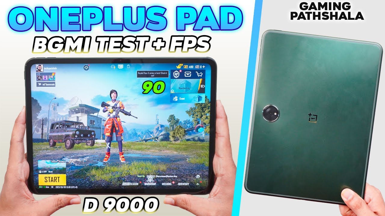 OnePlus Pad - BGMI Test with FPS 🔥 (Acha hai Gaming Ke liye)