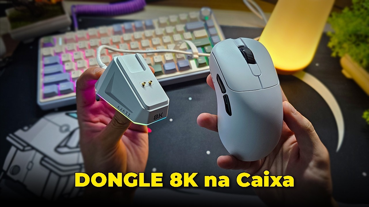 Mouse c/ Dock e 8K Custo Benefício pra FPS Atualmente - Review Ajazz AJ179 PRO