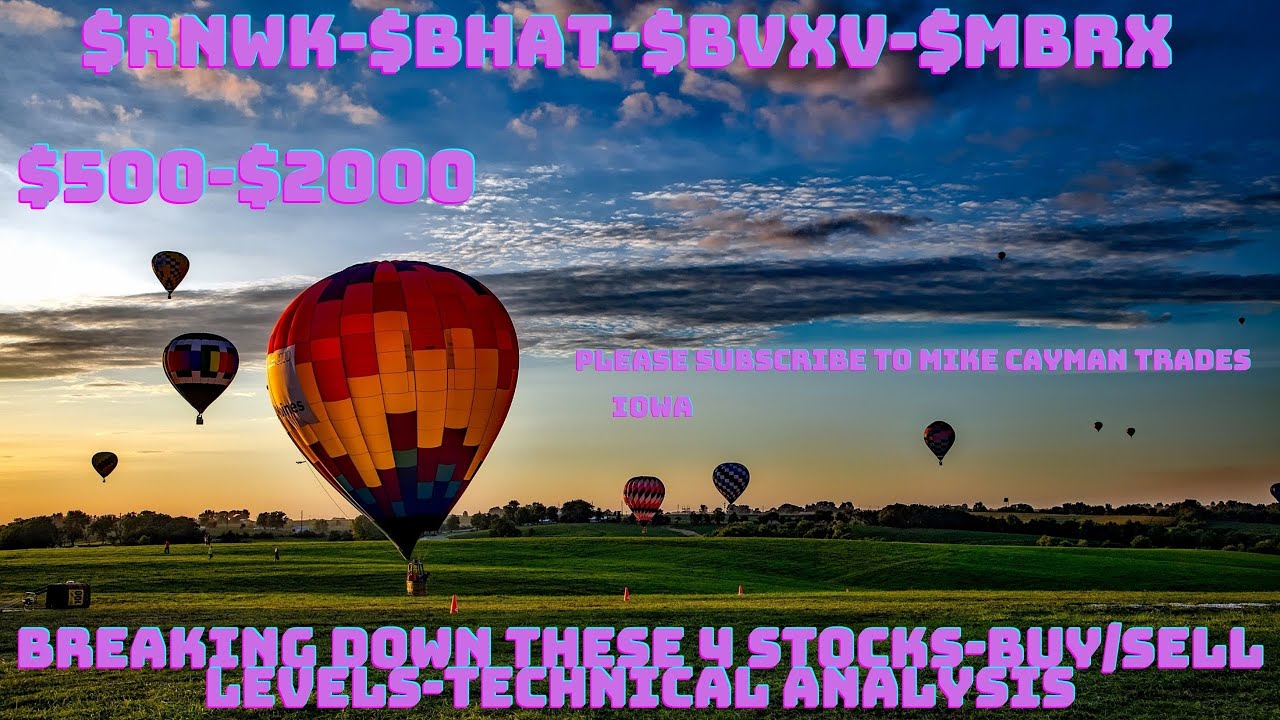 $RNWK-$BHAT-$BVXV-$MBRX-$500-$2000-Technical Analysis-Buy/Sell Levels-#RNWK-#BHAT-#BVXV-#MBRX-#