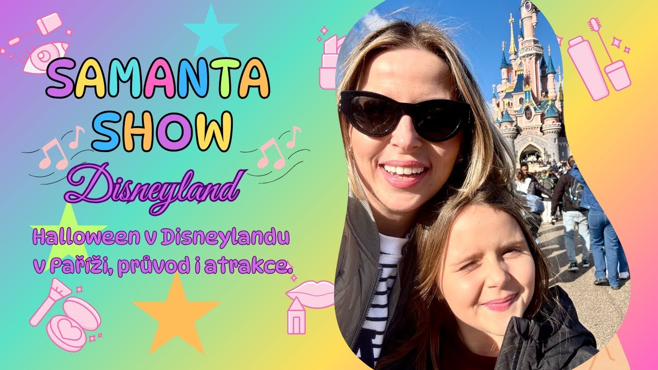 🎃 Disneyland Paris na Halloween! 🎢✨ Celý den v Disneylandu – atrakce, průvody | Samanta Show