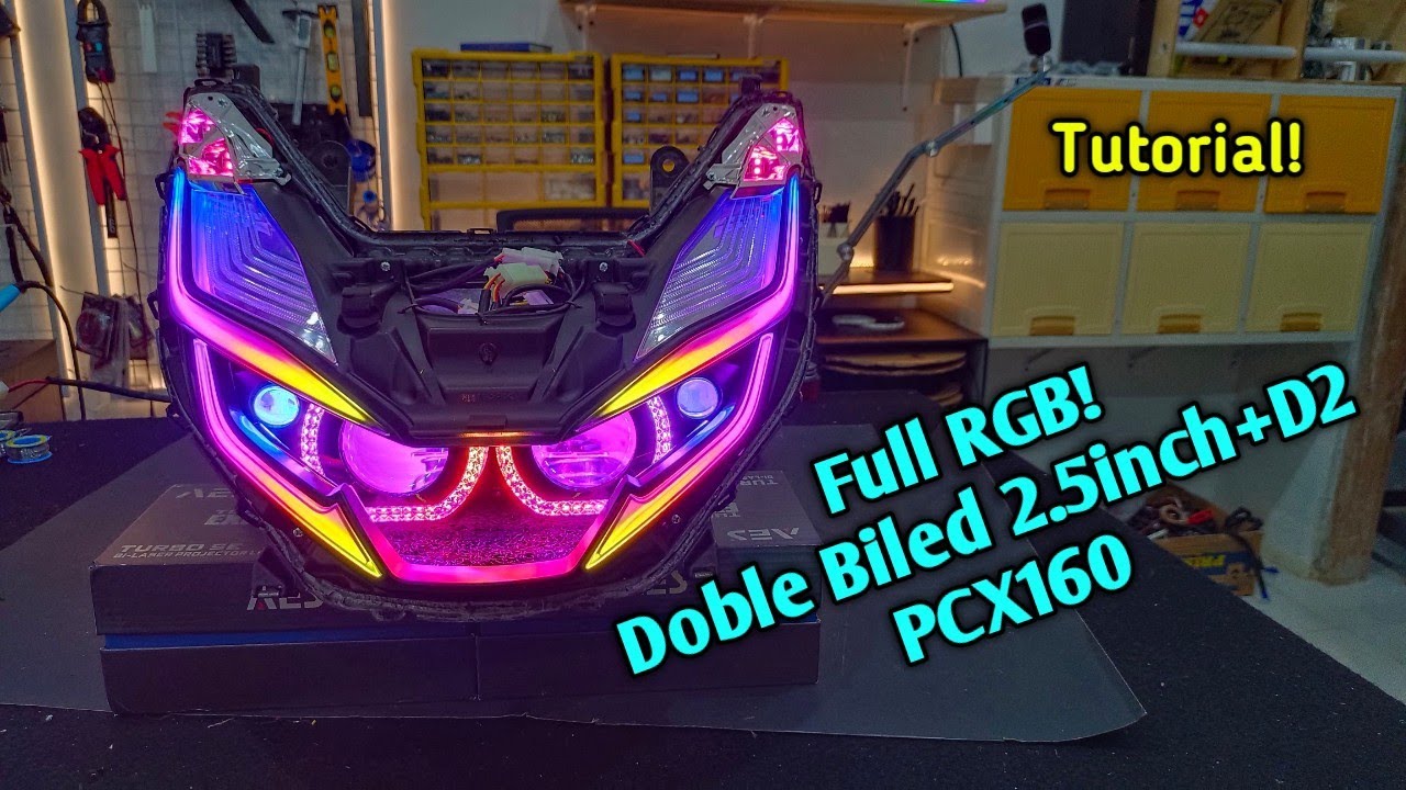 Full RGB Doble Biled 2.5inch+D2 PCX160