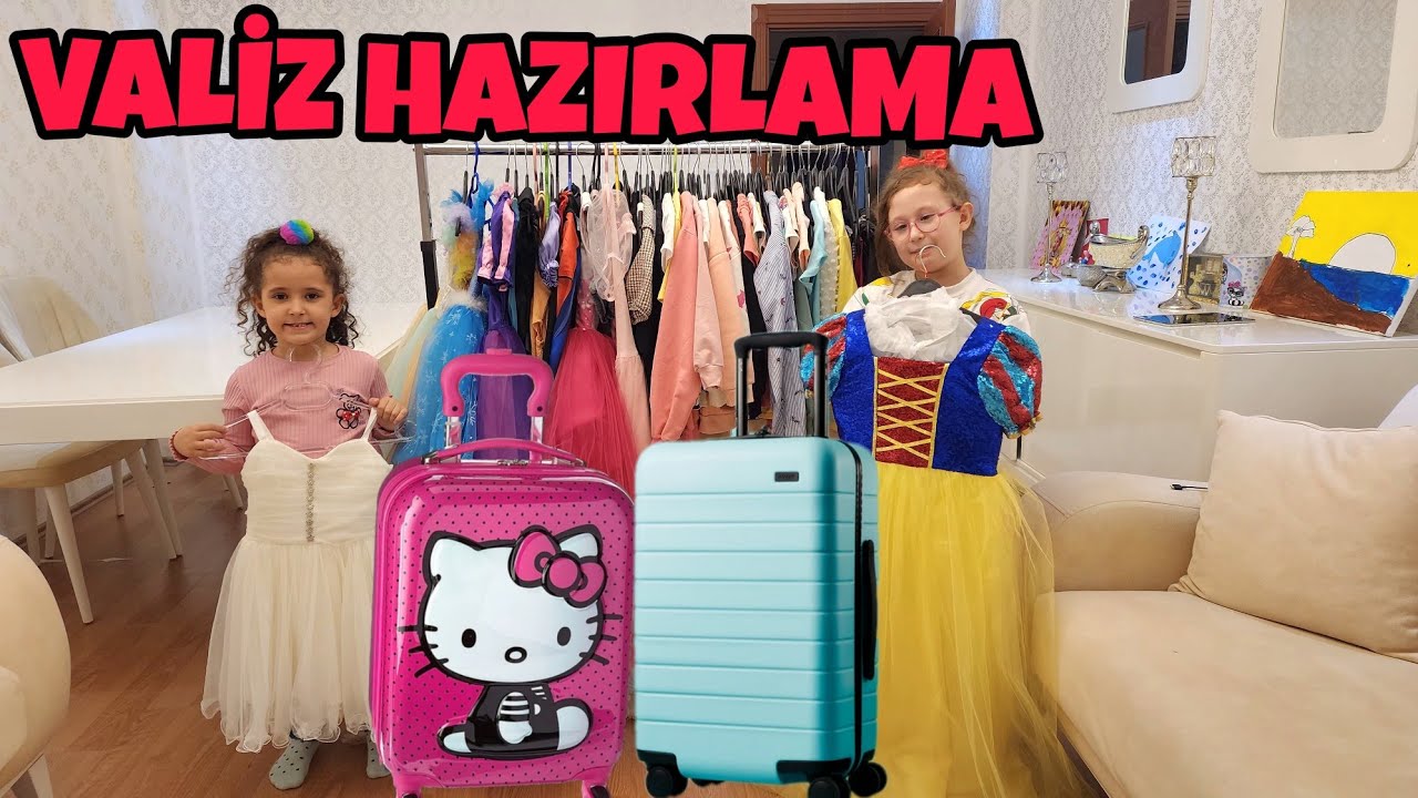 TATİL VALİZİMİZDE NELER VAR ?! BAHAR VE BANU ALYA ! ماما جابت بيبي - جنى مقداد | طيور الجنة