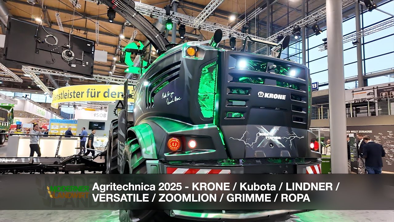 Agritechnica 2025: KRONE, Kubota, Lindner, Versatile, Zoomlion, GRIMME & ROPA – starke Neuheiten! 🚜🔥
