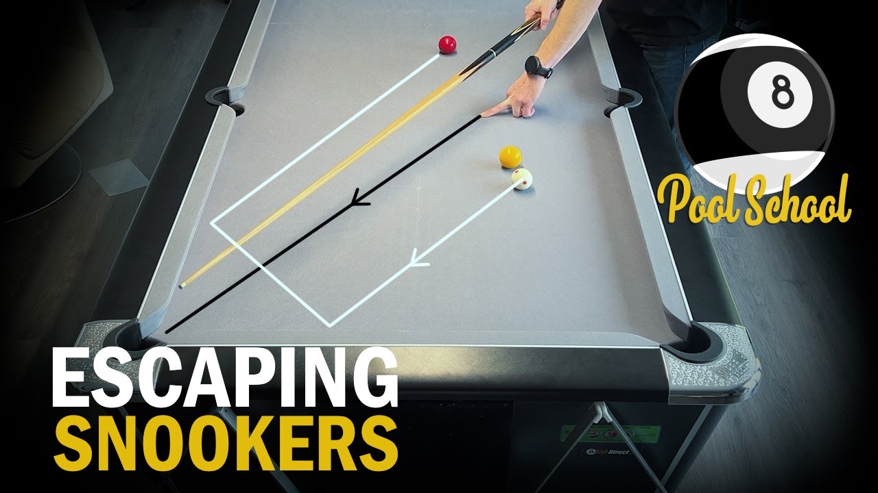 Escaping Snookers in Pool using The Parallel Shift System | Pool School