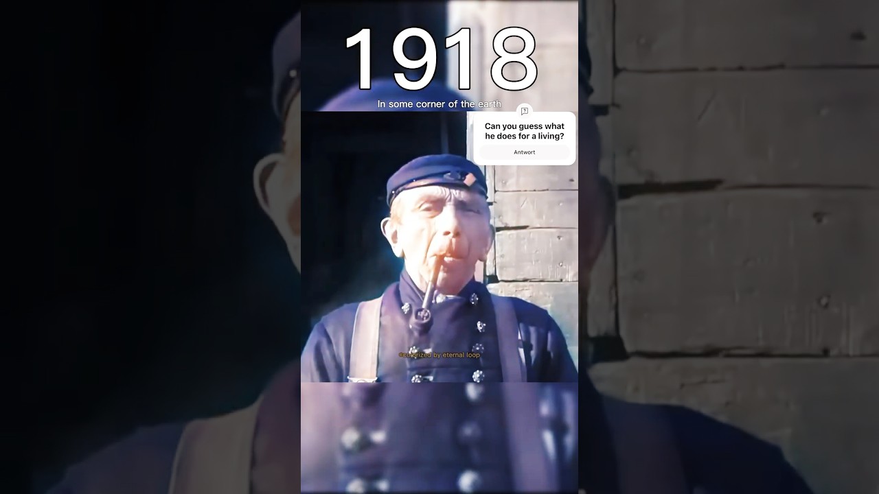 Colorized footage of a gentleman smoking a pipe, 107 Years Ago #new #history #video #old #movie