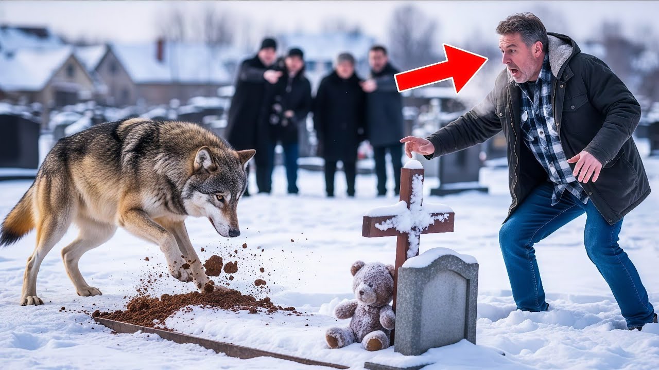 ВОЛК НА ГЛАЗАХ У РОДНЫХ РАСКОПАЛ МОГИЛУ... ТО, ЧТО БЫЛО  ВНУТРИ — ШОКИРОВАЛО ВСЕХ!