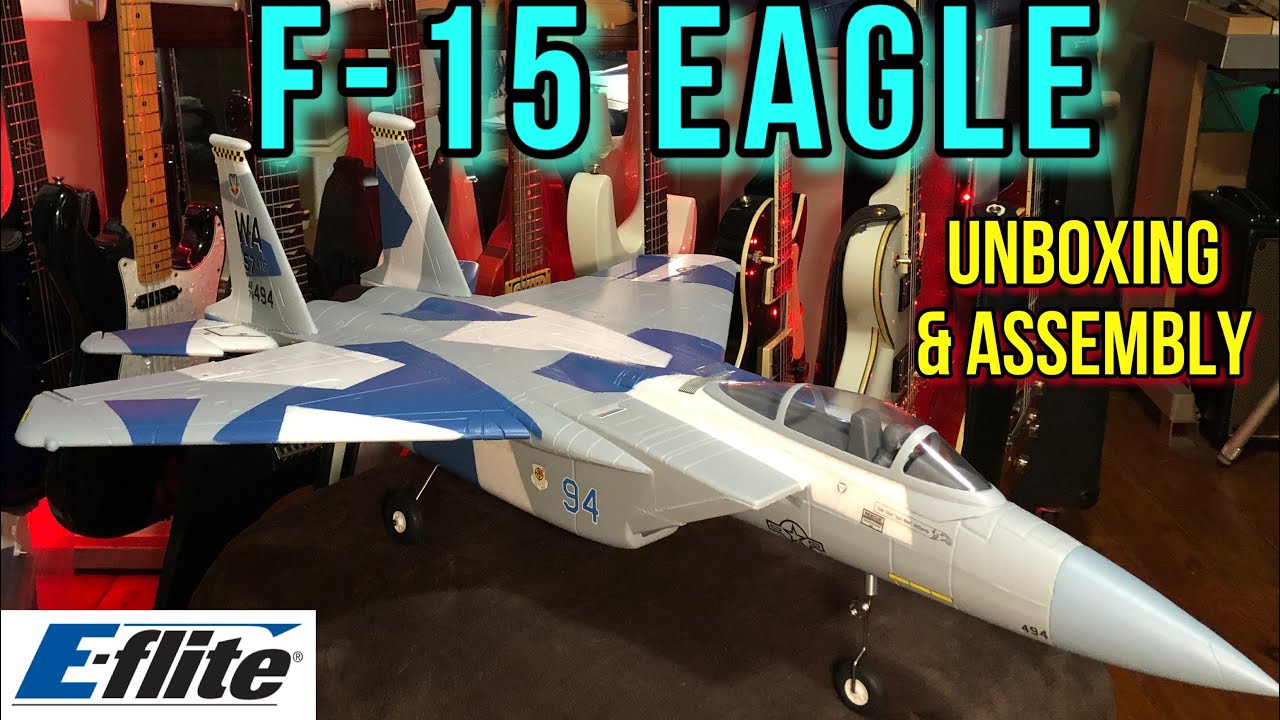E-Flite F-15 Eagle 64MM EDF Jet. Unboxing , Assembly and Setup #new #rcplane #unboxing #assembly