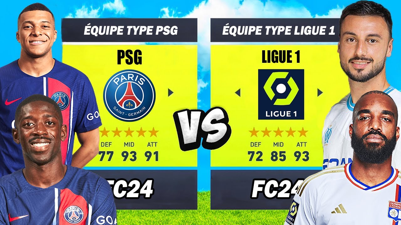 PARIS SAINT-GERMAIN vs. Les MEILLEURS de LIGUE 1 ... sur Fc24
