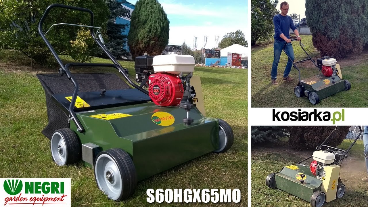 NEGRI S60 - Honda GX200 - dogłębna wertykulacja na nożach uchylnych i stałych