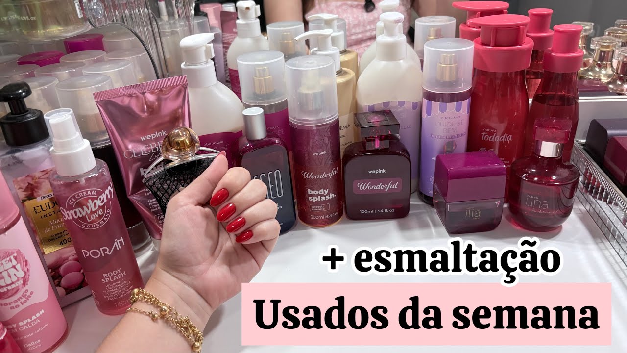PERFUMES, HIDRATANTES E BODY SPLASH USADOS DA SEMANA | Uma semana bem docinha 🍬🍨🍭