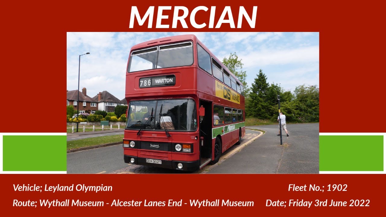 Preserved Midland Red 'Mercian' | Leyland Olympian | 1902 (EEH902Y)