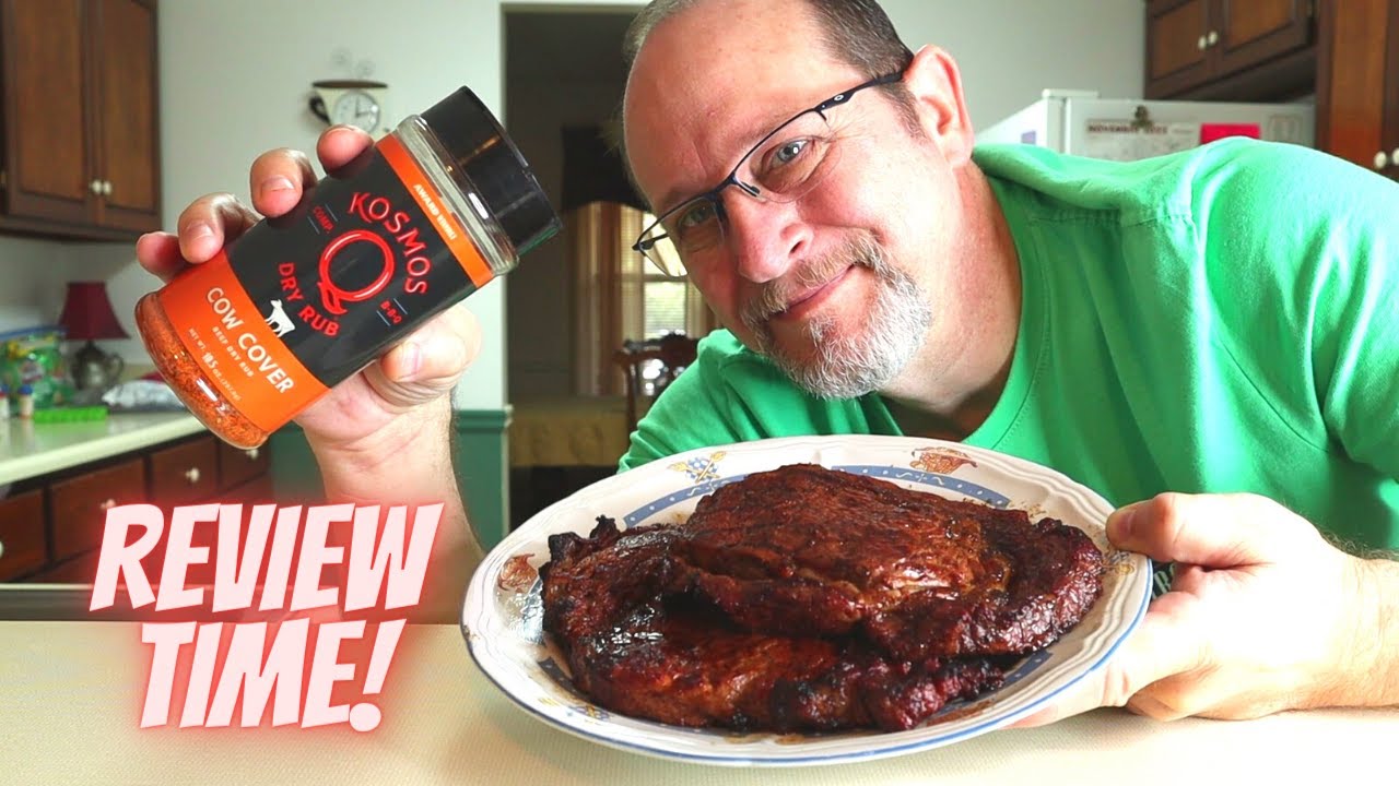 Kosmos Q Cow Cover Review & Ribeye Steak Cook