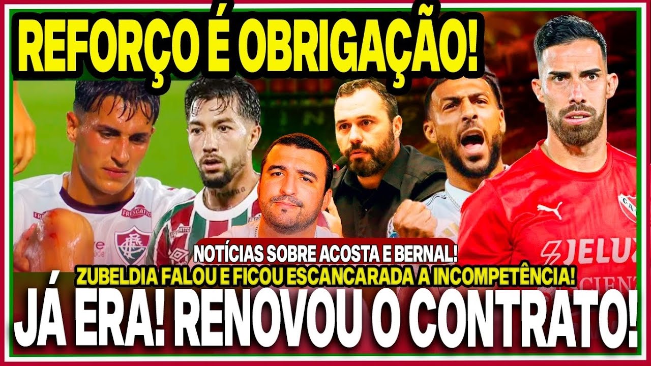 😡FALOU DO 9! DIRETORIA TEM OBRIGAÇÃO COM ZUBELDIA! BOUANGA MELOU DE VEZ!😖ACOSTA E BERNAL LESIONADOS?