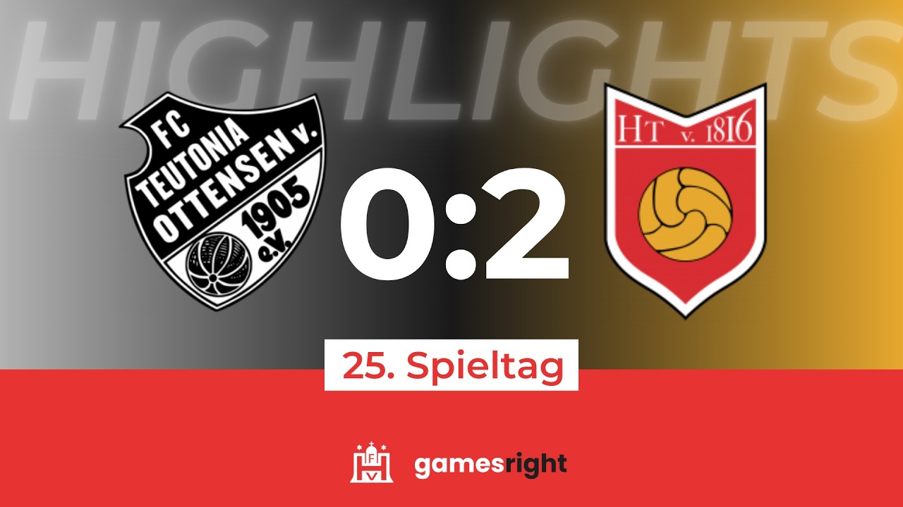 Highlights 25. Spieltag Gamesright Oberliga Hamburg FC Teutonia 05 - HT 16