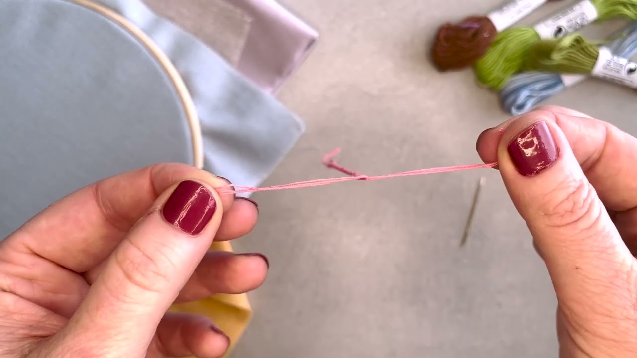 Winnie the Pooh Embroidery - Separating Strands