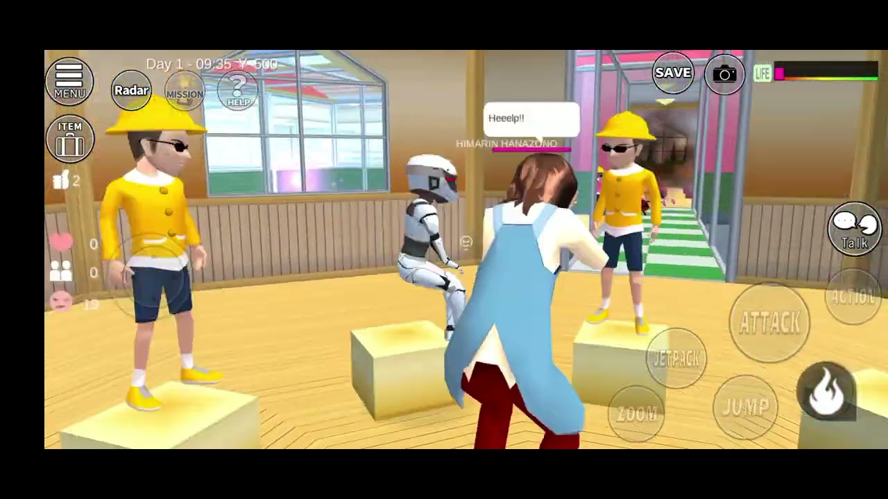 Sakura school simulator vs Yakuza demo dpr mpr DPD DPRD kota sakura di Serang perang