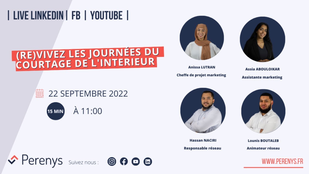 (Re)Vivez les journées du courtage de l'intérieur