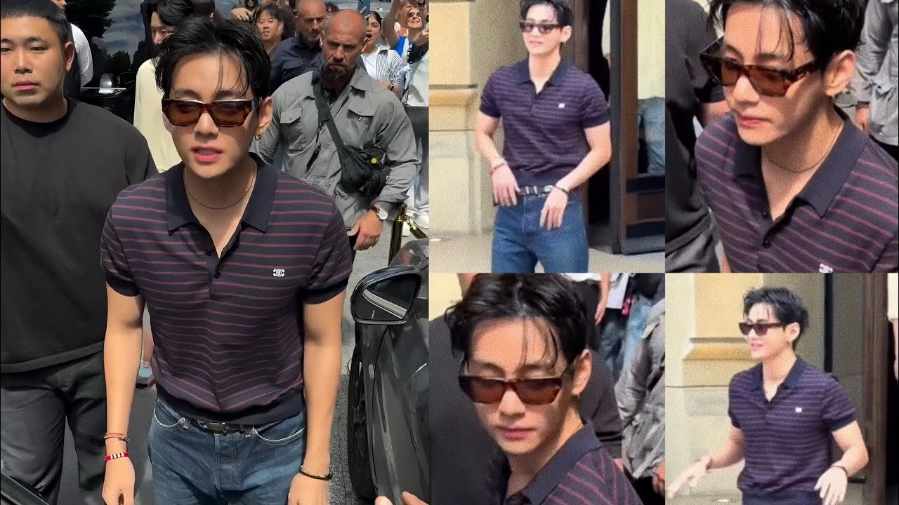 050725 Kim Taehyung 김태형 in Paris Streets full video 