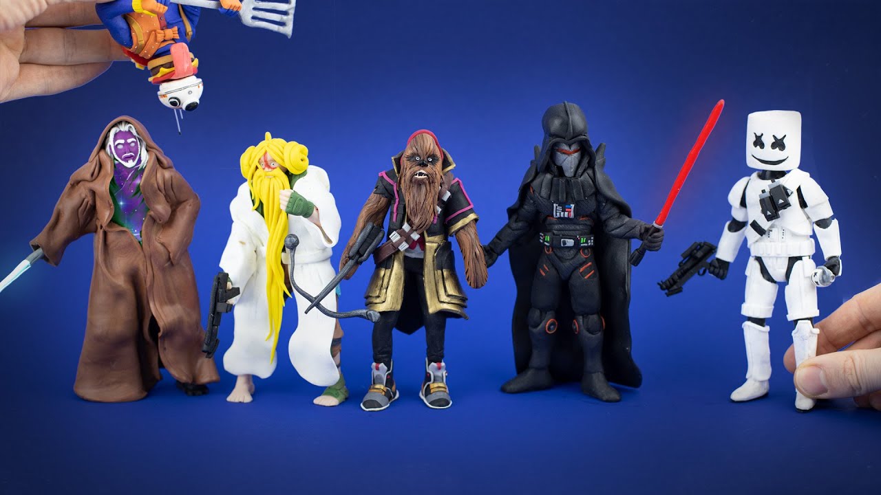 Вот как должна была выглядеть Fortnite X Star Wars (из глины)