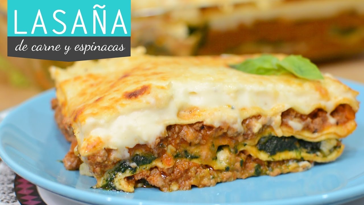 LASAÑA DE CARNE Y ESPINACAS | Cocina con Fer
