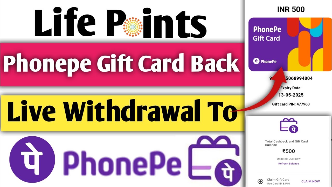 Lifepoint Surveys Live Payment Proof 2024 | Lifepoints Redeem | Lifepoint Phonepe Gift Card Redeem 🤑