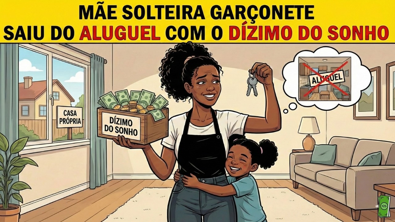 Como uma MÃE SOLTEIRA GARÇONETE usou o Dízimo do Sonho e FINALMENTE SAIU do Aluguel