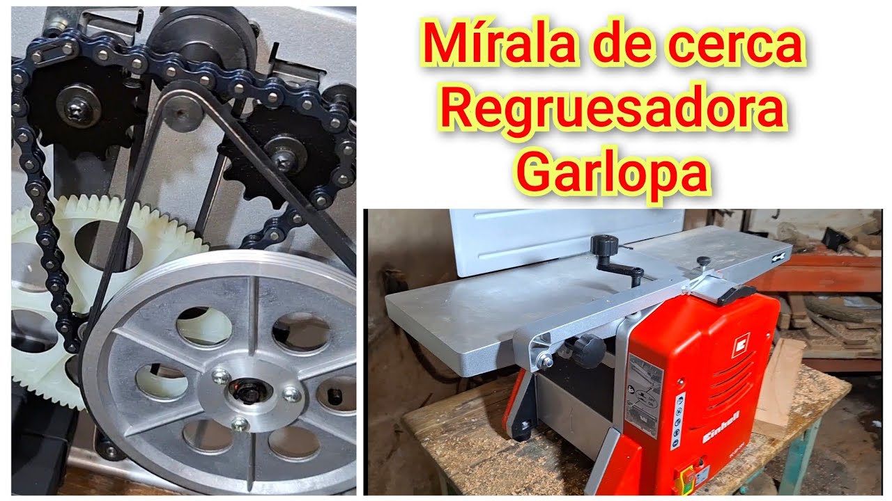 Regruesadora cepillo garlopa canteadora la mostramos de cerca