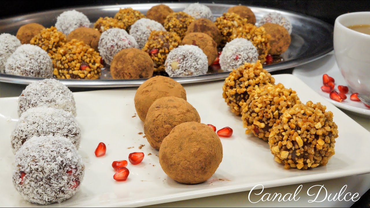 TRUFAS O BOMBONES DE GALLETAS MARÍA POSTRE LISTO EN MENOS DE 10 MINUTOS FÁCIL Y SIN HORNO / NAVIDAD