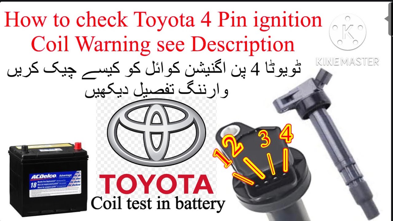 How to check Toyota 4 pin ignition coil warning see Description // - (Low Tech)