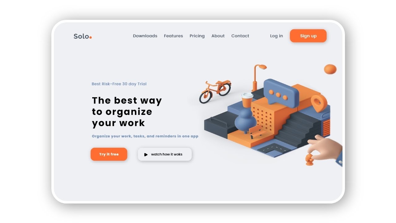 Adobe XD Web UI Design 3D Illustration Tutorial