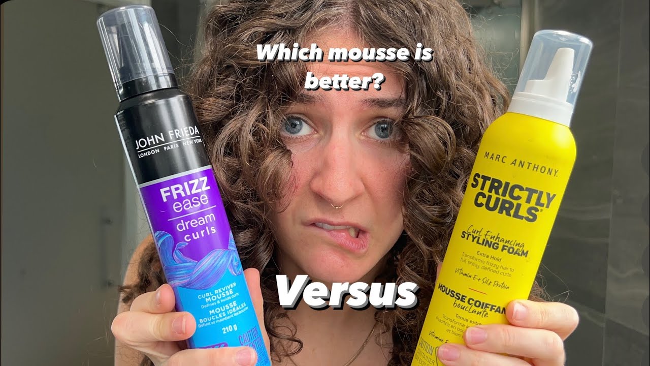 Which wavy hair mousse should you buy?  Marc Anthony strictly curls versus John Frieda frizz ease