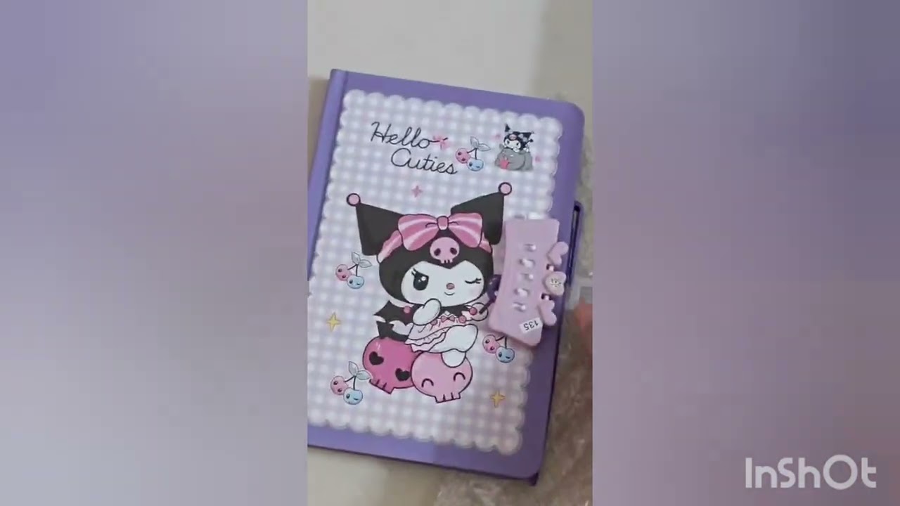 Unboxing Kuromi Diary✨✨💜