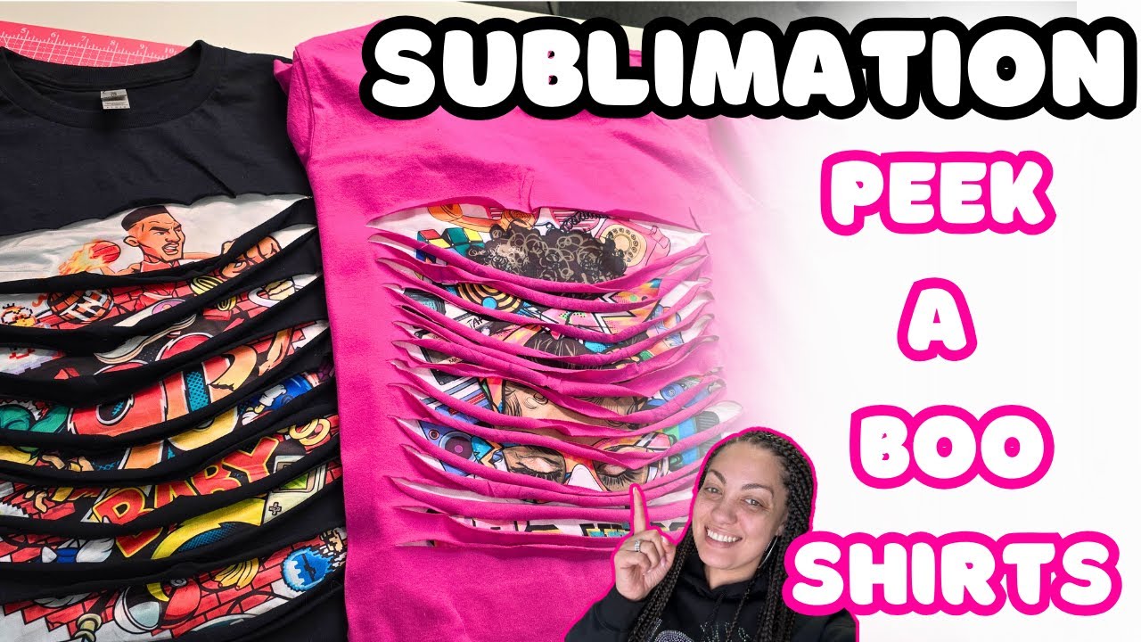 SUBLIMATION T-SHIRT DESIGN | Sublimation T-Shirt For Beginners | Peek a boo Sublimation Shirt