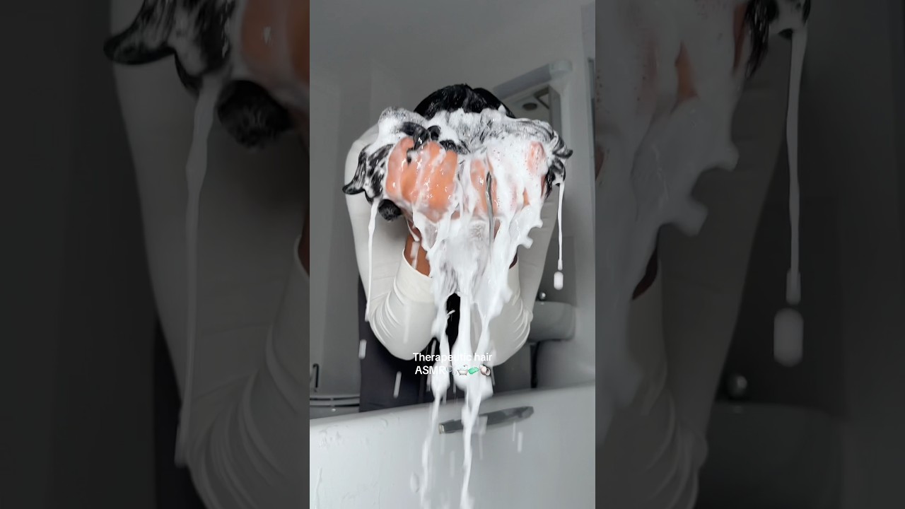 Haircare & therapy at the same time! #curlyqueen #curlyhair #curlconfidence #asmr #haircare