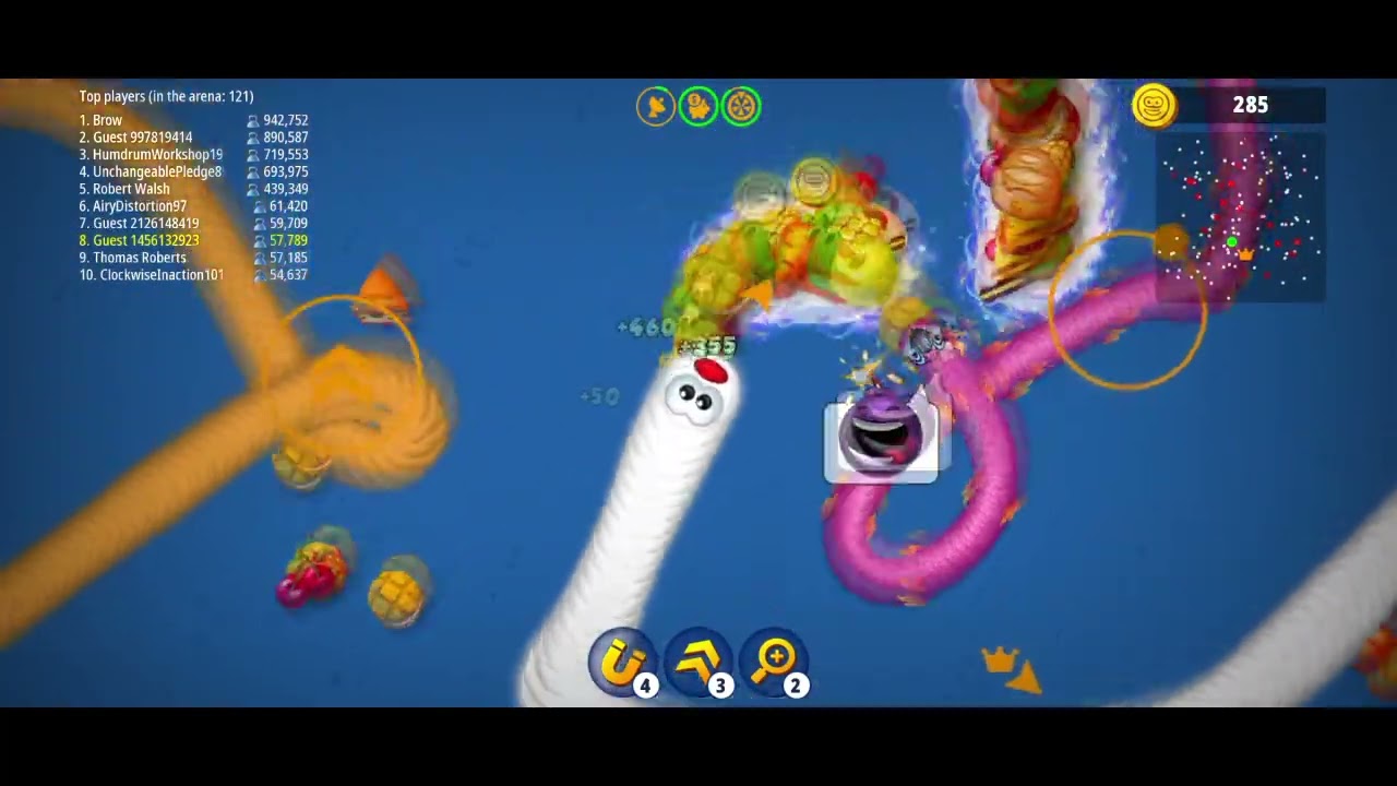 🐍WORMSZONE IO  GIANT SLITHER SNAKE TOP 01  Epic Worms Zone Best Gameplay! episode 127 gaming