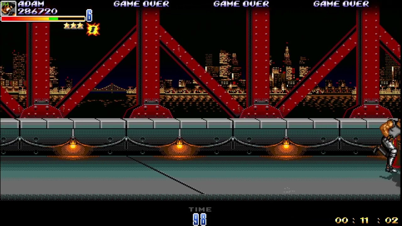 Streets of Rage X Adam Normal playthrough SoR1 route