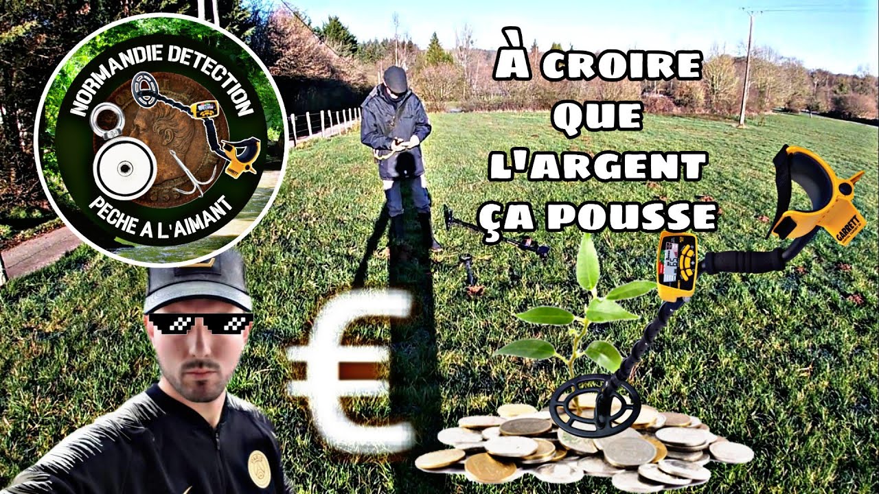 Le champs des monnaies - D&eacute;tection de m&eacute;taux en Normandie - Garrett 400i & Quest Q20