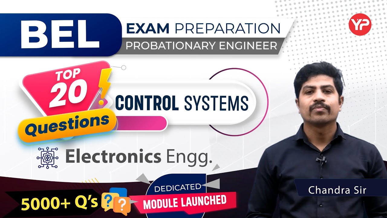 Top 20 Qs, Control System for BEL, BDL Electronics written exam preparation 2025