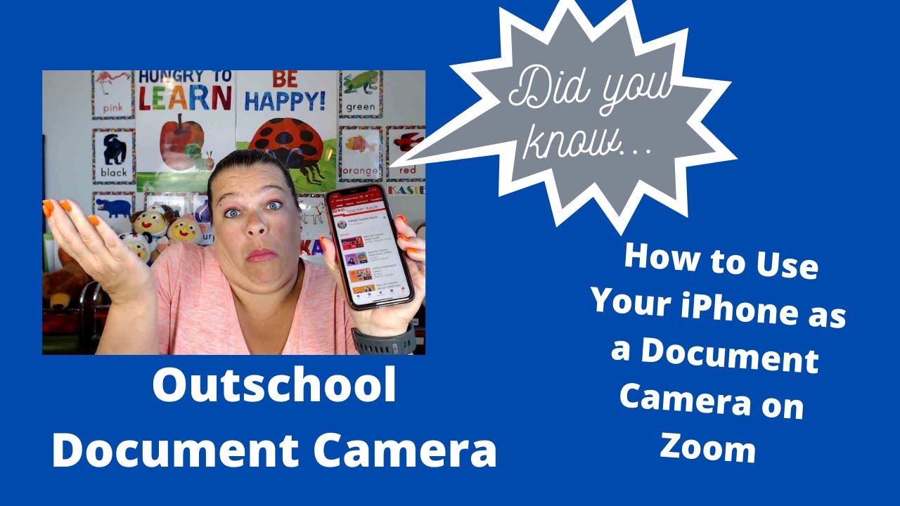 How to Use Your iPhone As a Document Camera in Zoom/ Great for Outschool Classes!