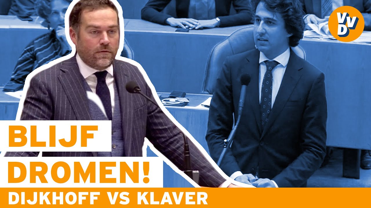 Klaas Dijkhoff helpt Jesse Klaver uit zijn droom