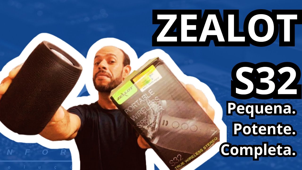 ZEALOT S32 5W? - RÁDIO FM, TWS, IPX5 - Caixa de som Pequena e Potente.( Unboxing e Análise completa)