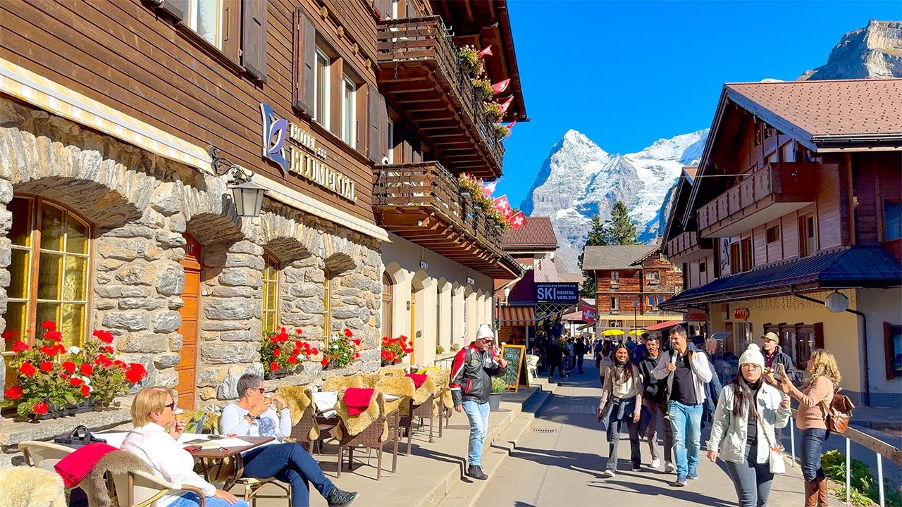 Mürren, Switzerland - The Alpine Village That Takes Your Breath Away | Walking Tour 4K