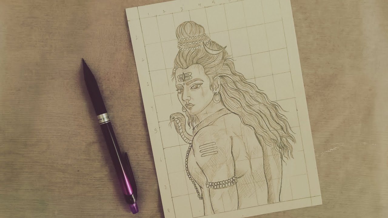 #Shiv ji outline drawing step by step🔥💐#mahadev#drawing#outline#shankar#viral#ytvideos#art#new#easy