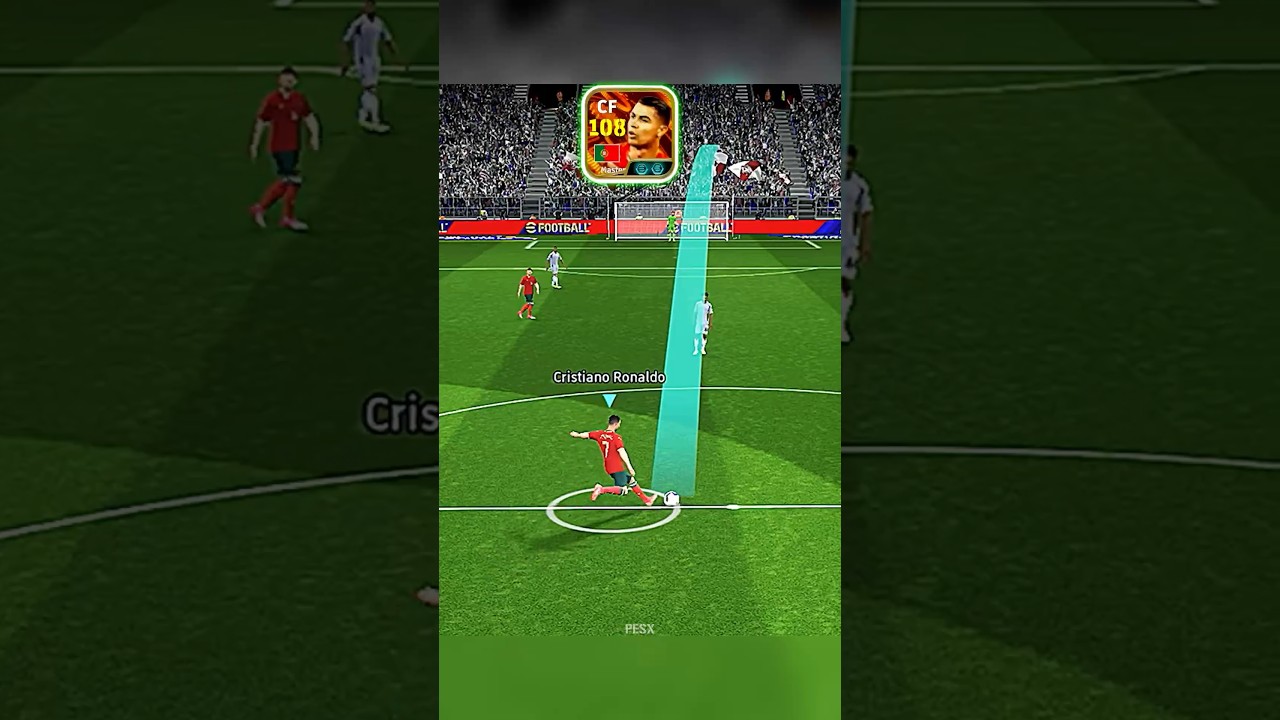 Big Time Cristiano Ronaldo 60m unbelievable Free kick☠️☠️☠️ #efootball2025 #efootball #drpesmobile