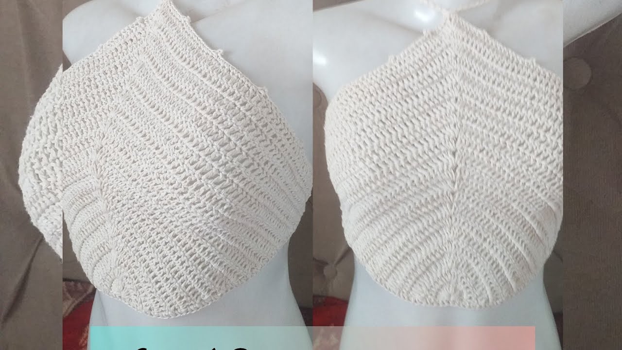 Top em crochê frente única