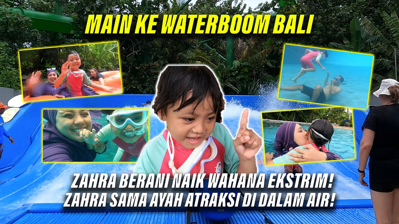 Nyobain Wahana Adrenalin di Waterboom Bali, Zahra Berani Naik Apa??